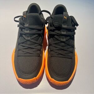 Puma Men's Athletic Black and Orange Shoes